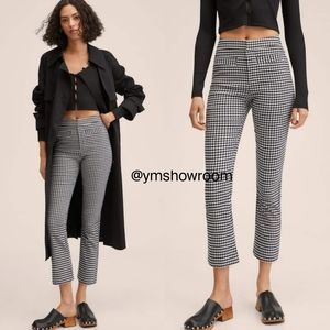 MANGO Cropped flared pants